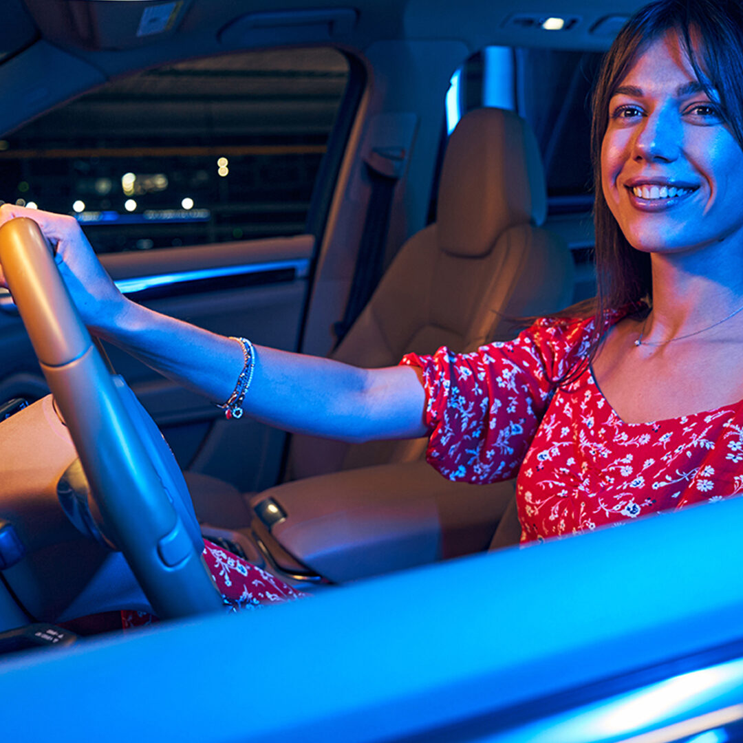 Electric-Car-Woman-Driving